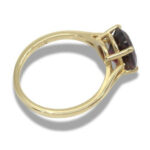 Natural Mozambique Garnet Solitaire 10x8mm Oval Ring