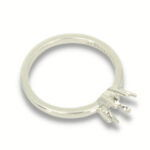 East- West Oval 6 Prong Pre-notched Ring Mounting
