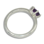 African Amethyst East West Oval Ring