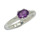African Amethyst East West Oval Ring