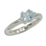 Aquamarine East West Oval Ring