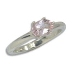 Morganite East West Oval Ring