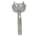 Oval Bezel Design with Prongs Pre-notched Ring Mounting