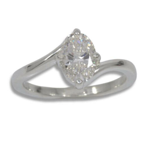 Kate Ring - Lab Diamond 1.34ct Oval E VS1 Solitaire Twist IGI Cert