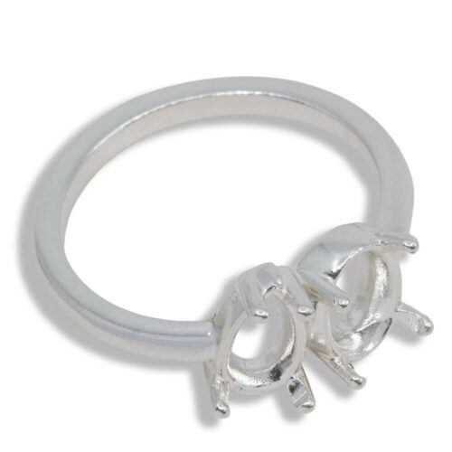 Toi et Moi Oval and Pear Pre-notched Ring Mounting