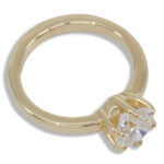 Lab Created Diamond 1.27ct Round Solitaire Gold Ring