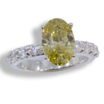 The Emma - Fancy Intense Yellow Lab Diamond Oval 2.02ct Ring