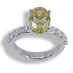 The Emma - Fancy Intense Yellow Lab Diamond Oval 2.02ct Ring