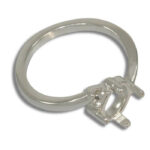 Oval Cabochon Bypass Accent Ring Mounting