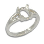 Oval Cabochon Split Shank Ring Mounting