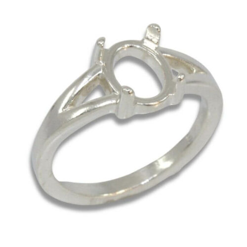 Oval Cabochon Split Shank Ring Mounting