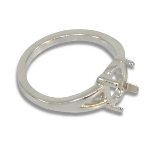 Oval Cabochon Split Shank Ring Mounting