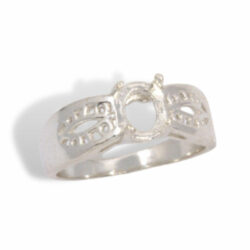 Oval Cabochon Filigree Ring Mounting