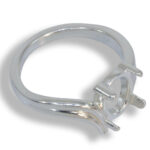 Oval Cabochon Sculpted ByPass Ring Mounting