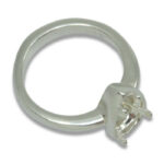 Pear Bezel Design with Prongs Pre-notched Ring Mounting