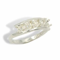 Split Band Five Stone (5) Round Mothers Ring Mounting