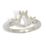 Pear Side Accent Pre-notched Ring Mounting