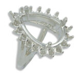 Pear Cluster Pre-notched Ring Mounting