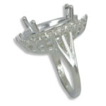 Pear Cluster Pre-notched Ring Mounting