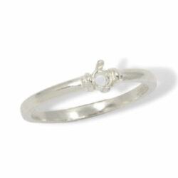 Deco Style 1 Stone Round Mothers Ring Mounting