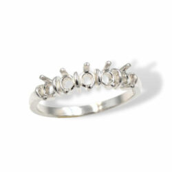 Deco Style 5 Stone Mother's Ring Mounting