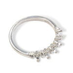 Deco Style 5 Stone Mother's Ring Mounting