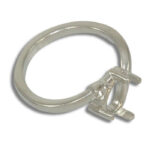 Pear Cabochon Bypass Accent Ring Mounting