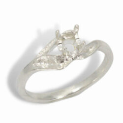 Round Three Leaf Pre-notched Ring Mounting
