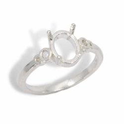Oval Circle Design Pre-notched Ring Mounting