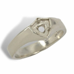 Men's Trillion Shield Ring Mounting