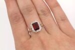 Emerald Cluster Pre-notched Ring Mounting
