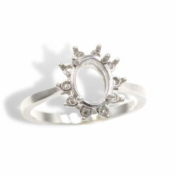 Oval Cluster Pre-notched Ring Mounting