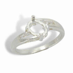 Oval Cabochon Offset Ring Mounting
