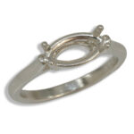 Marquise Horizontal Pre-notched Ring Mounting