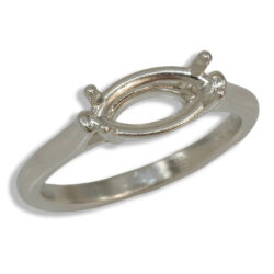 Marquise Horizontal Pre-notched Ring Mounting