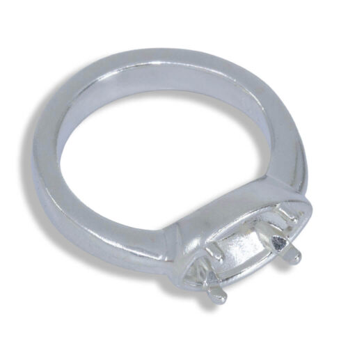 Aura Ring - East West Marquise Bezel Design with Prongs Pre-notched Mounting