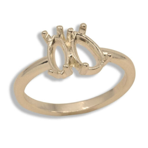Toi et Moi Marquise and Pear Pre-notched Ring Mounting