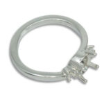 Round Twist Accent Pre-notched Ring Mounting