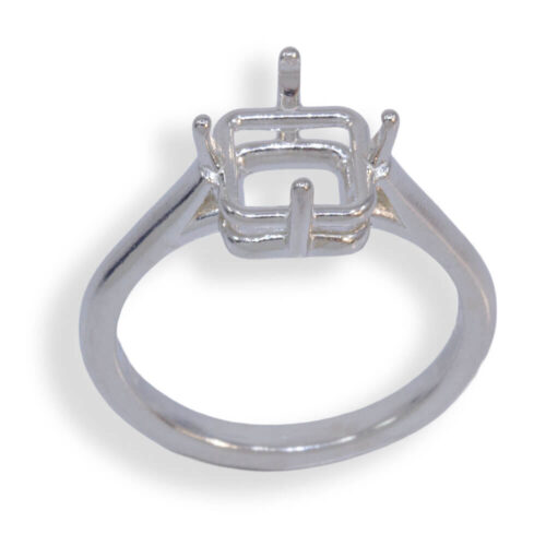 Square Solid Cathedral Pre-notched Ring Mounting