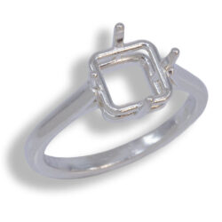Square Solid Cathedral Pre-notched Ring Mounting