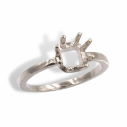 Princess Square 8 Prong Pre-notched Ring Mounting