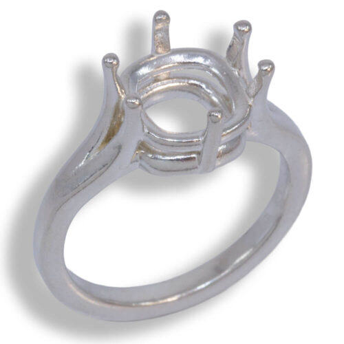 Cushion Cathedral Pre-notched Ring Mounting