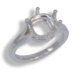 Cushion Cathedral Pre-notched Ring Mounting