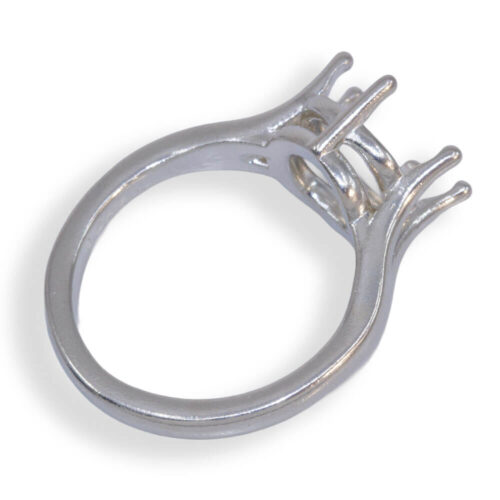 Cushion Cathedral Pre-notched Ring Mounting