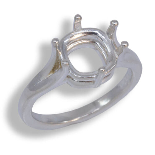 Cushion Cathedral Pre-notched Ring Mounting