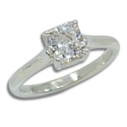 Lab Created Diamond 1.43ct Radiant Cut Solitaire Ring