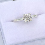 Lab Created Diamond 1.43ct Radiant Cut Solitaire Ring
