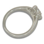 Lab Created Diamond Cushion Cut 1.83ct E VVS2 Split Cathedral Ring