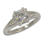 Lab Created Diamond Cushion Cut 1.83ct E VVS2 Split Cathedral Ring