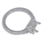 Odette - Princess Cut Circle Design Pre-notched Ring Mounting